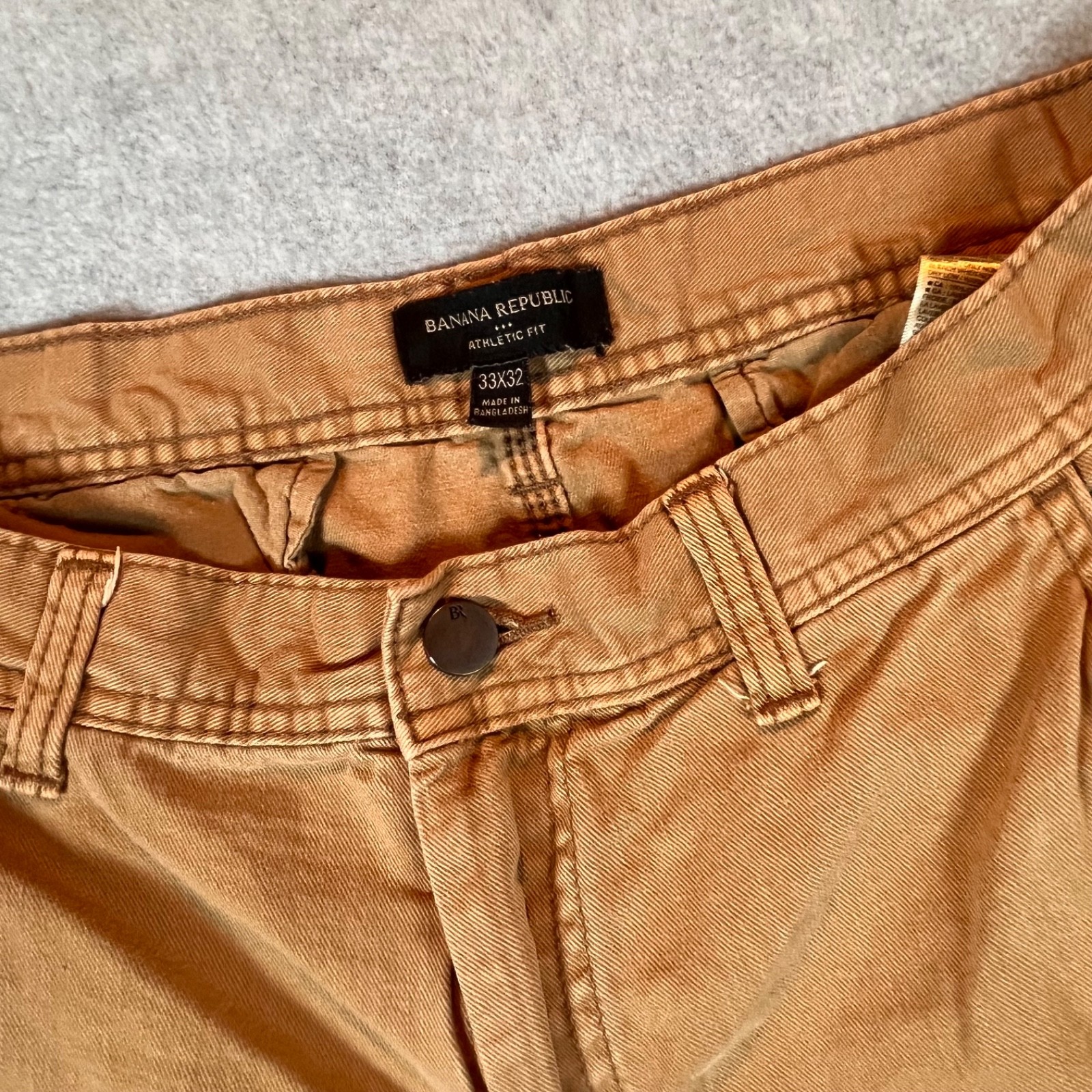 Banana Republic Men’s Atheltic Fit Twill Pants color Whisky *READ for sizing*