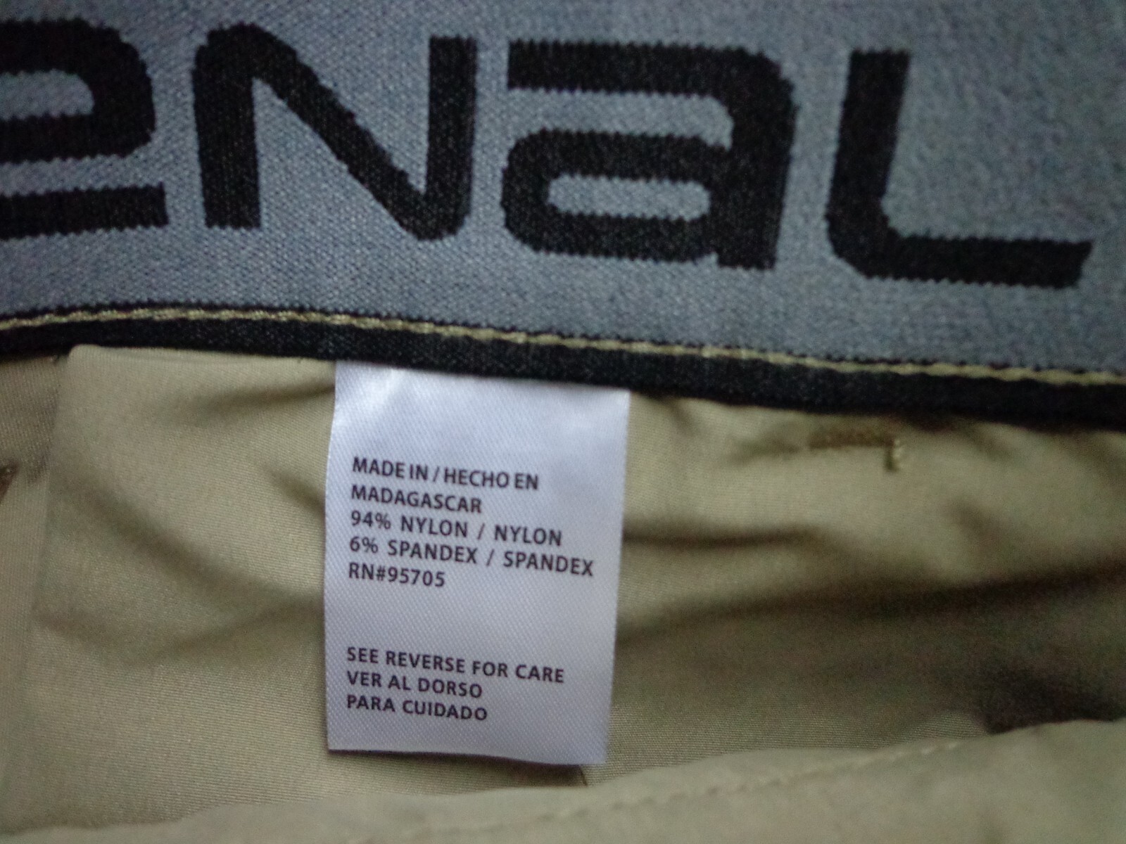 DENALI Delta Khaki Technical Stretch Pants -Side Zipper Media Pocket NWT 40/32