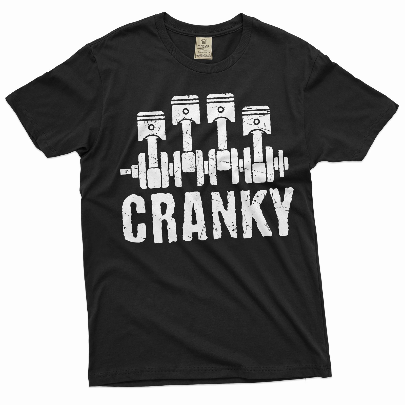 Men’s funny Mechanic Tee Engine Shirt Cranky T-Shirt Fathers day gift tee