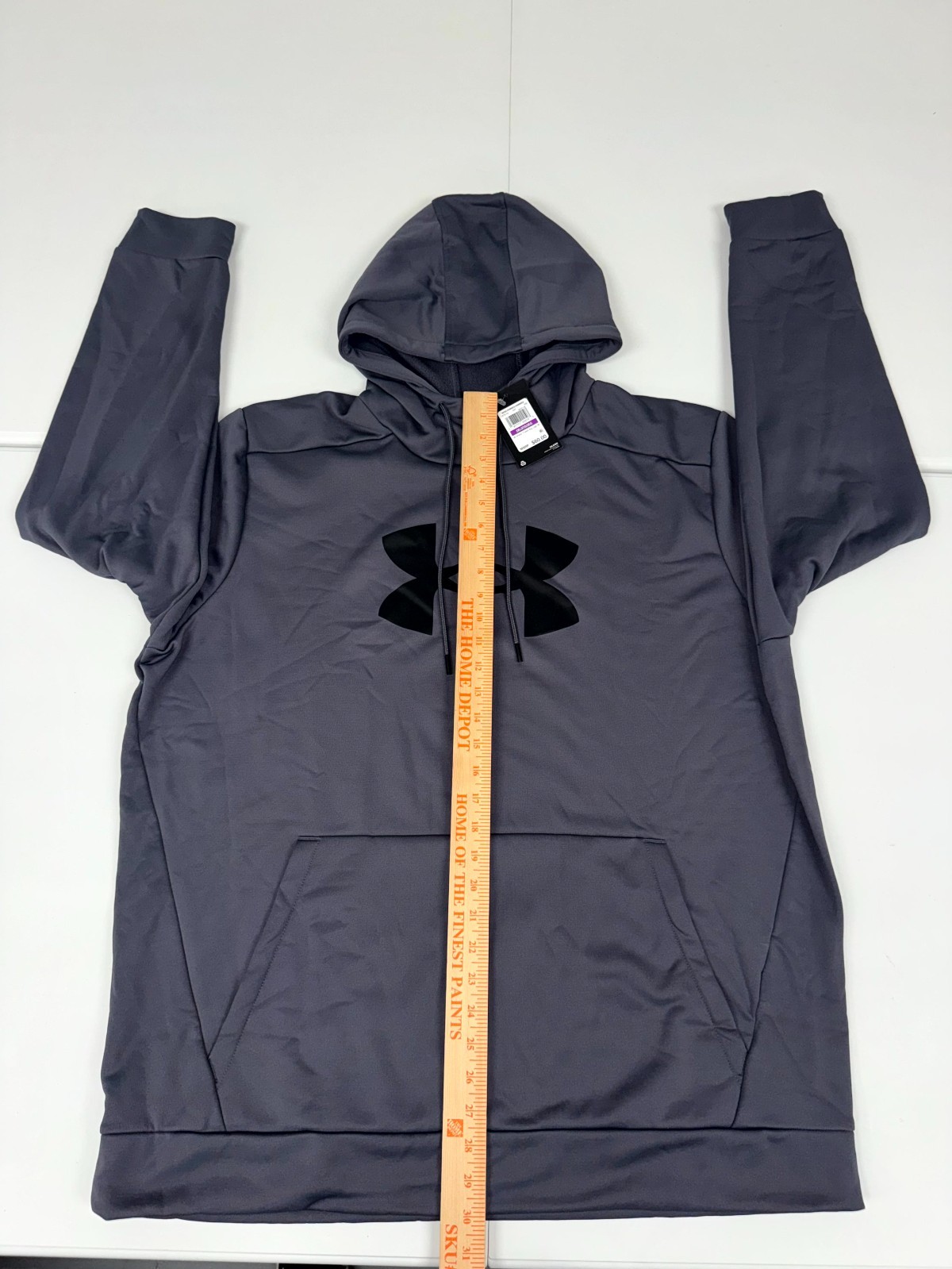 Under Armour Fleece Big Logo Hoodie Mens Gray 1379743 Pick Size NWT $60