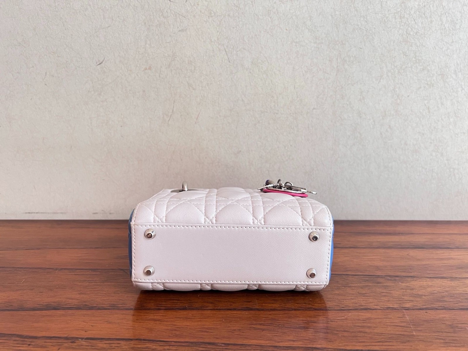 Dior Pre-Owned Authentic Backpack Colorblock Sheepskin Free Tracked Shipping