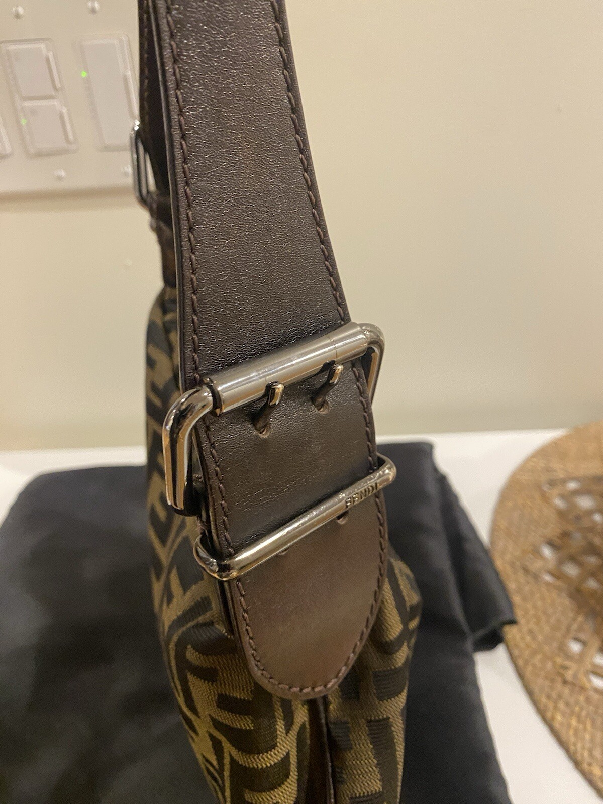 Fendi Zuccha Oyster Bag