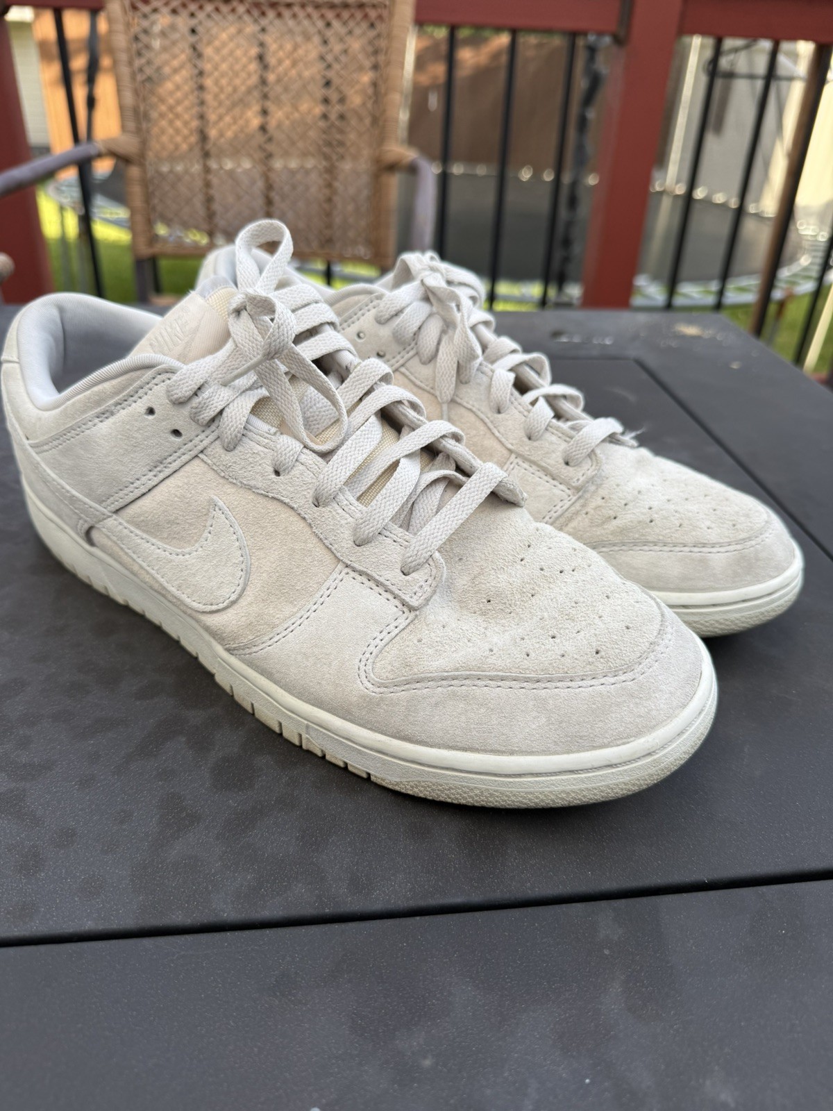 Nike Dunk Low Premium Men’s Size 12 Vast Grey Suede Shoes Nice