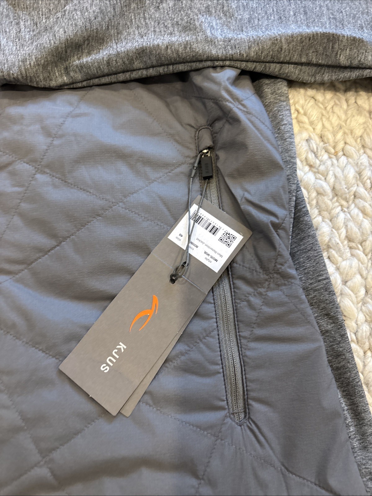 NWT $285 KJUS Golf Men Full Zip Retention Performance Jacket Medium Gray S / 48