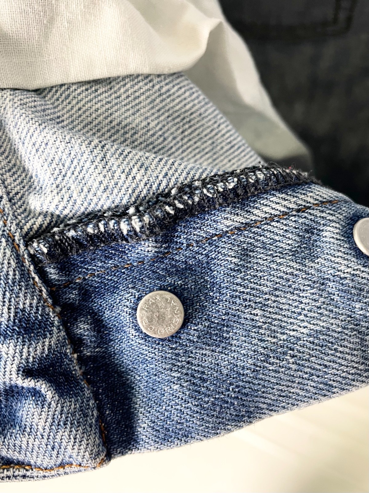 Stone Island Denim ( Size 34 ) Vintage Distressed Faded Light Blue Jeans Pants