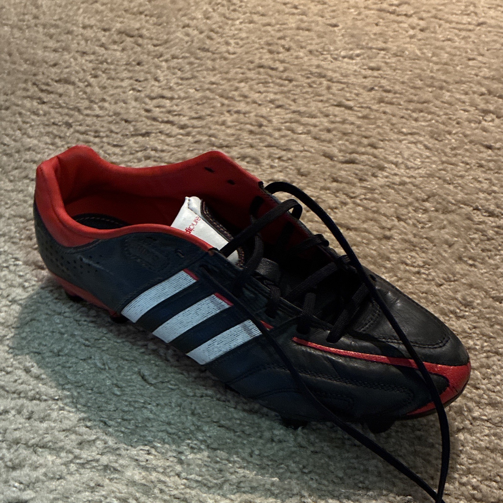 adidas Predator adizero Soccer Cleats Low Top Lace-Up Rubber Leather G95130