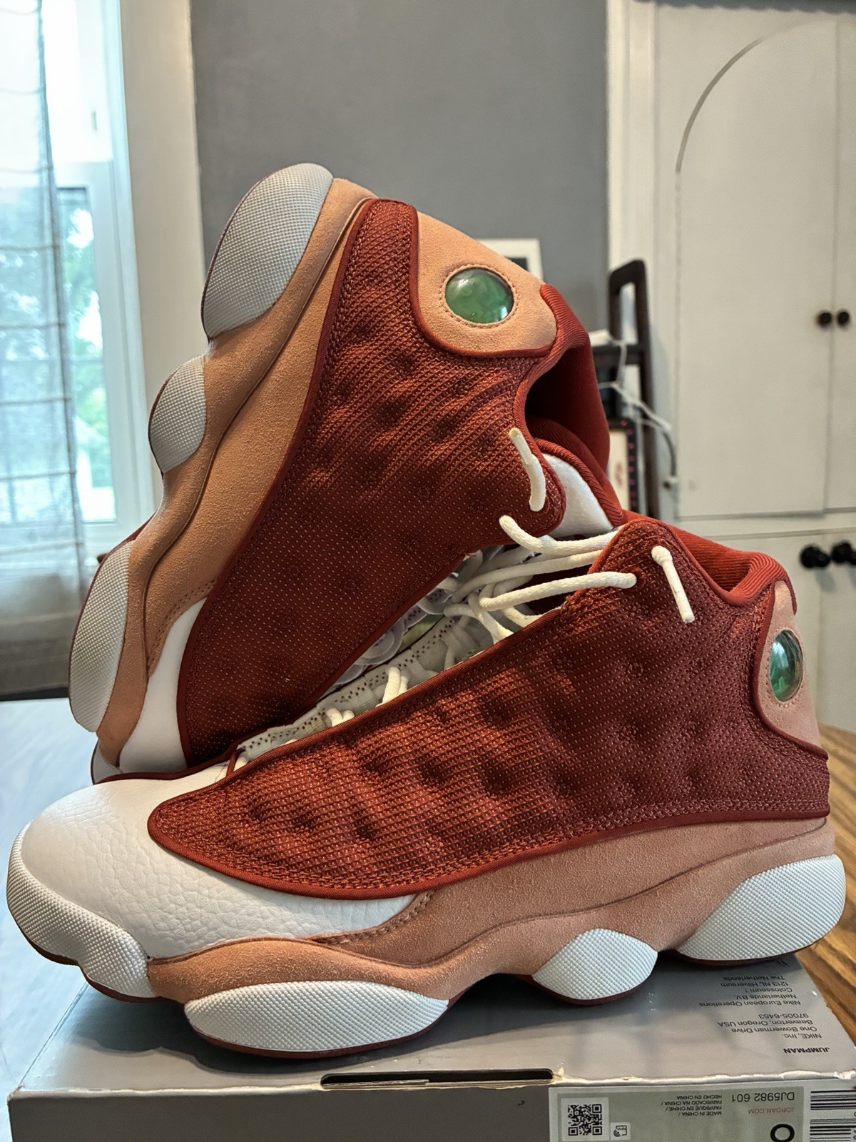 Air Jordan 13 Retro Dune Red Size 8.5 Used Original Box No Lid