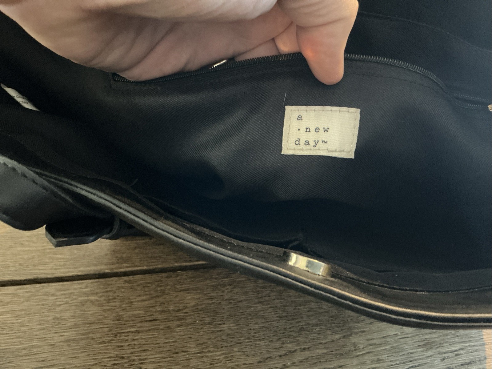 Work Tote Handbag – A New Day – Black – 14×10.5 Inches