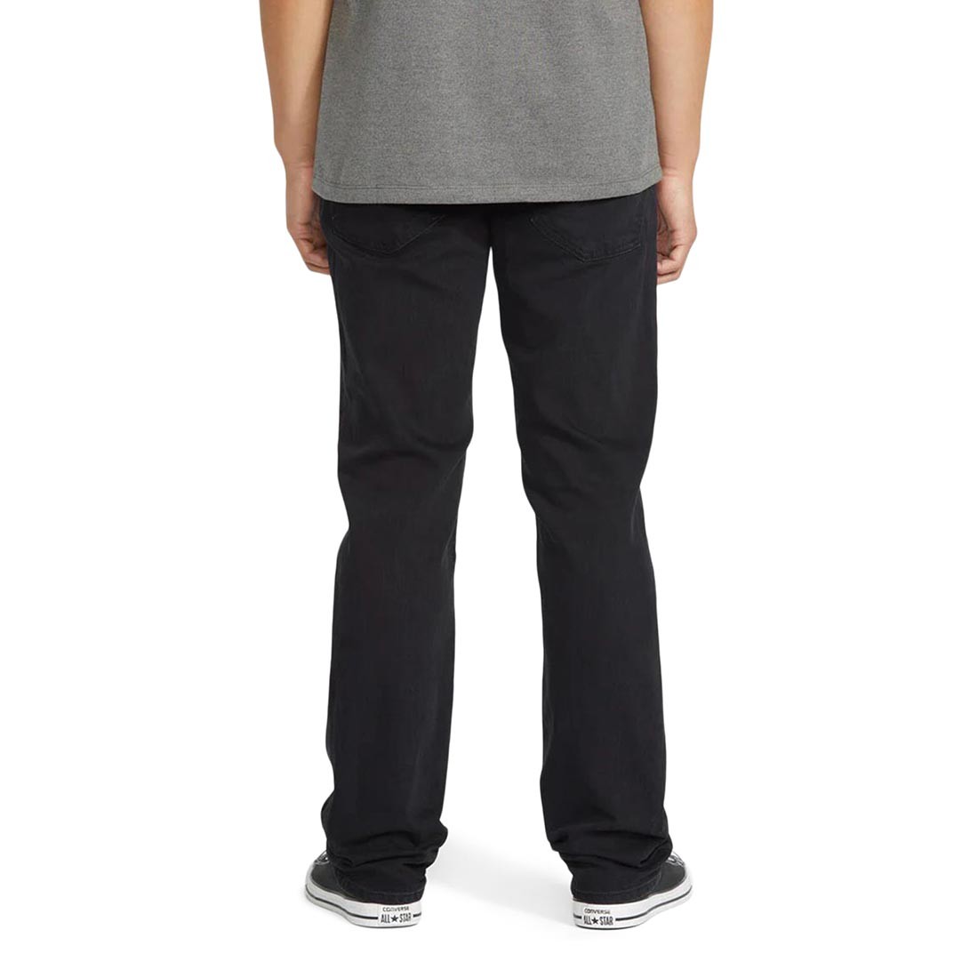 Volcom Solver Straight Fit Jeans – Blackout (SP26)