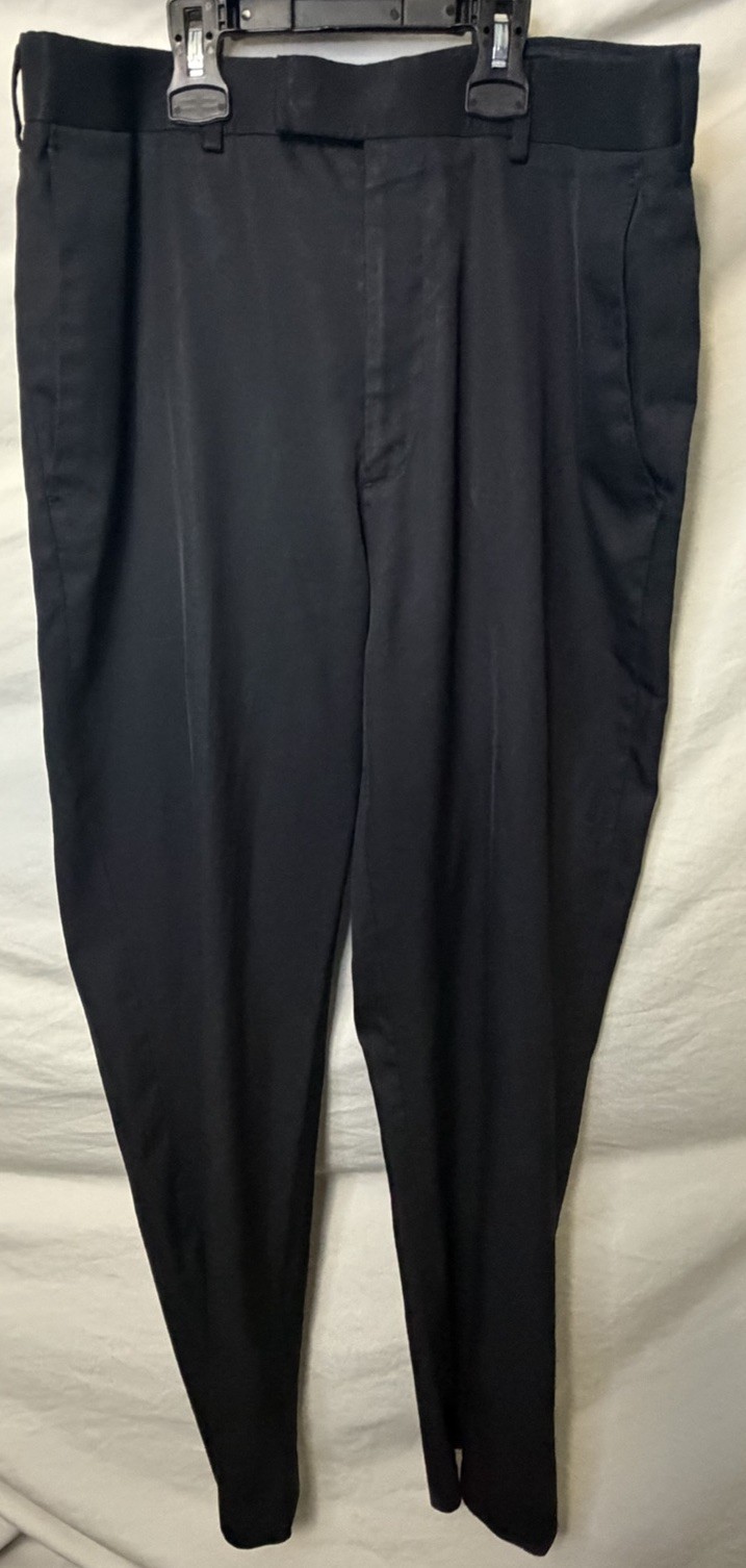 Perry Ellis Portfolio Black Slacks Pants Size 32/32 Polyester/rayon Blend