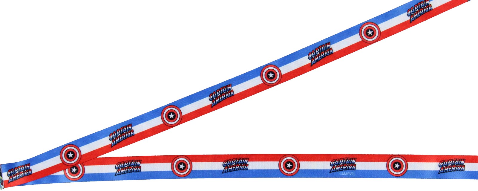 Marvel Captain America Lanyard Badge Holder with 1″ Rubber Shield Pendant