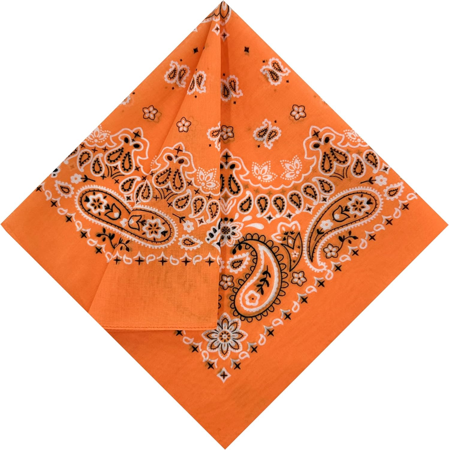 Single Pack Bandanas 60S Premium Cotton Soft Thin Handfeel Large Handkerchief fo