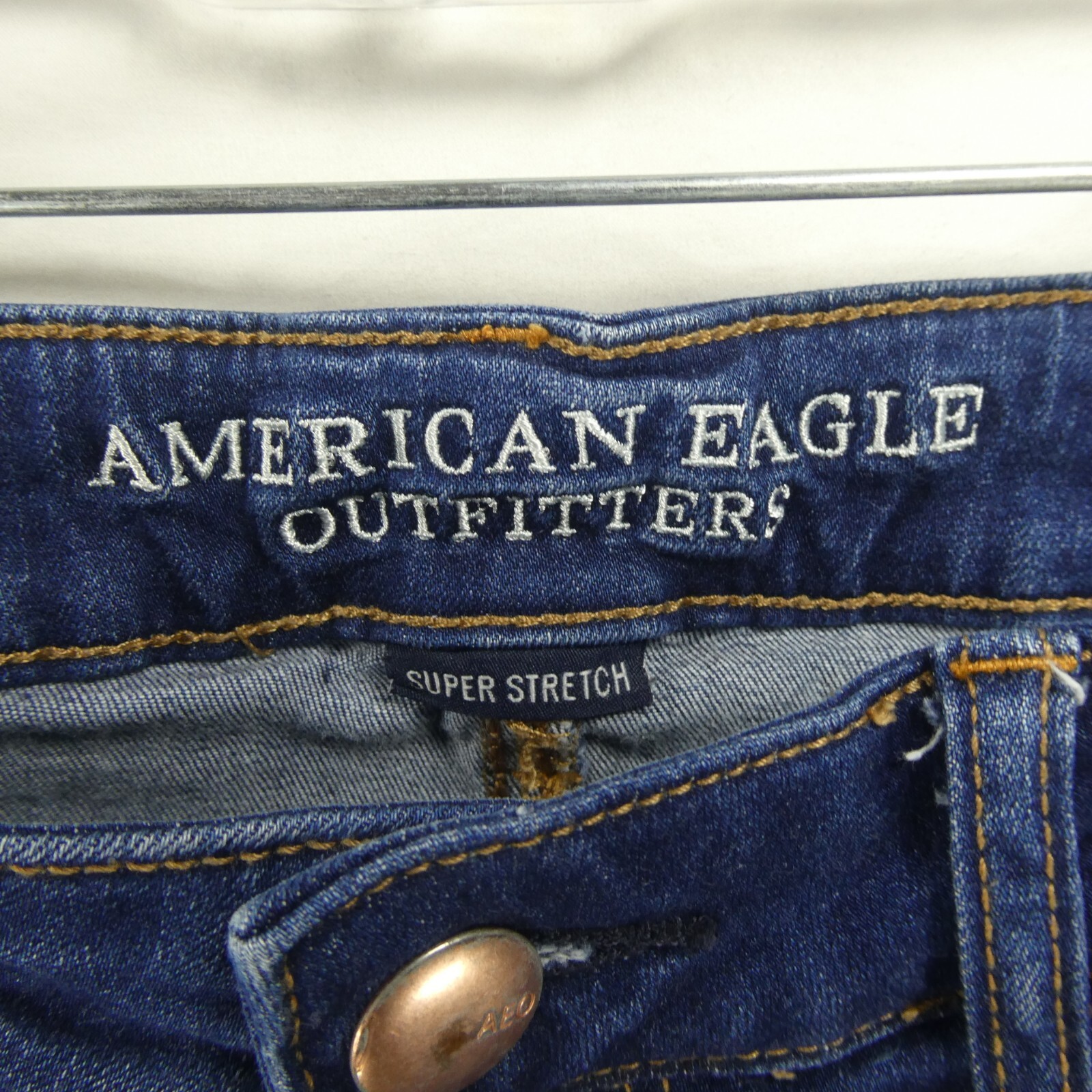American Eagle Women’s 4 Regular Super Stretch X Blue Dark Wash Jegging 28×27.5