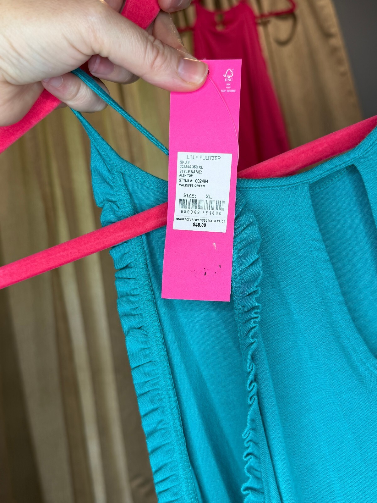 Lilly Pulitzer Set Pink Blue and Green (Size XL)