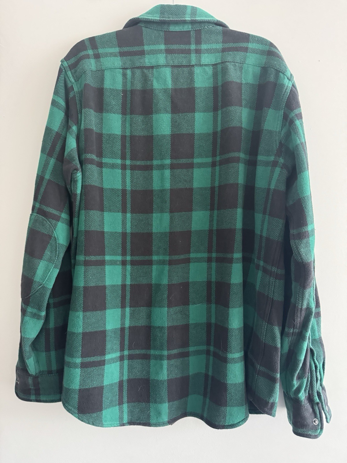 Ralph Lauren Men’s Long Sleeve Snap Buttons Heavy Flannel Shirt Size Large