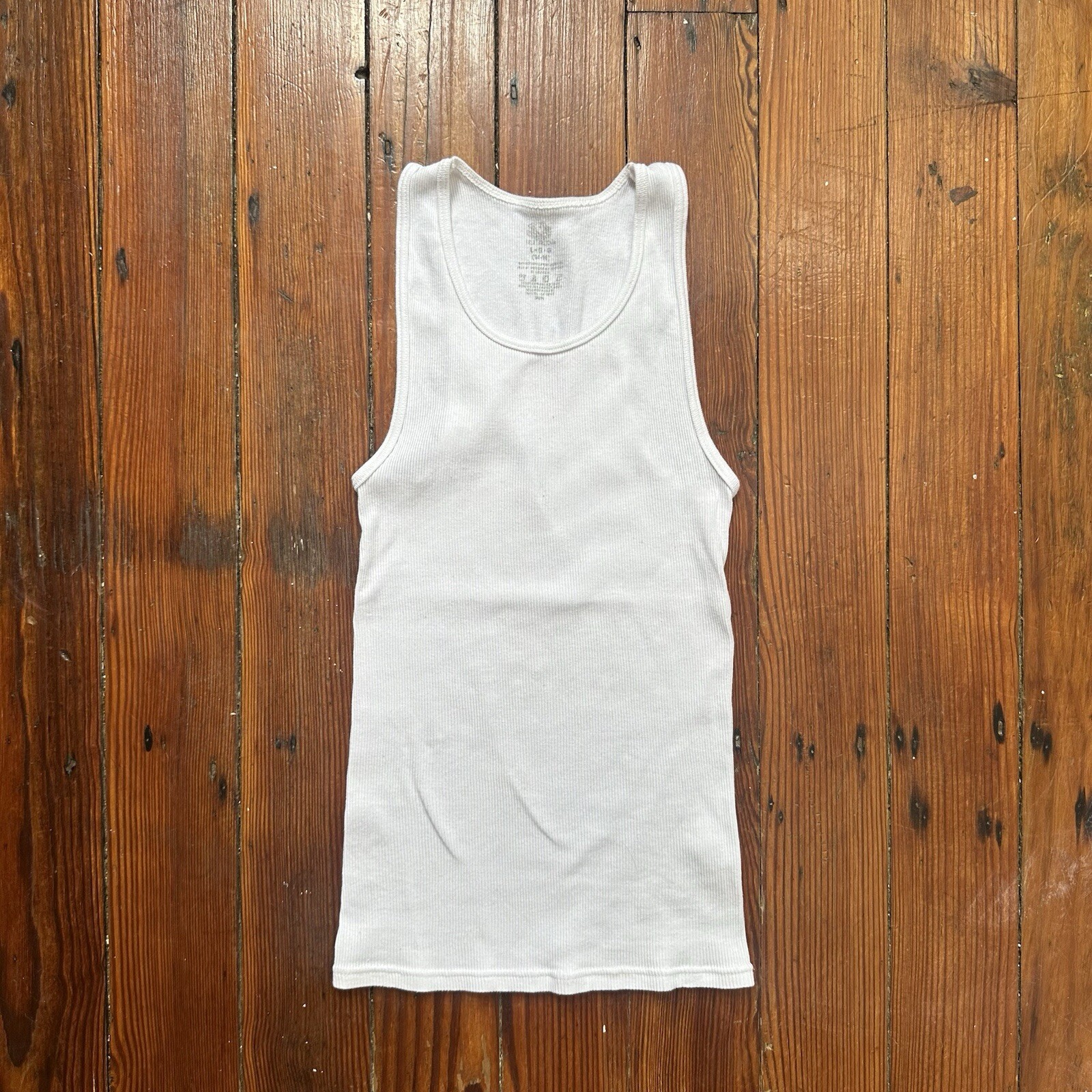 Fruit of the Loom blank ribbed sleeveless undershirt