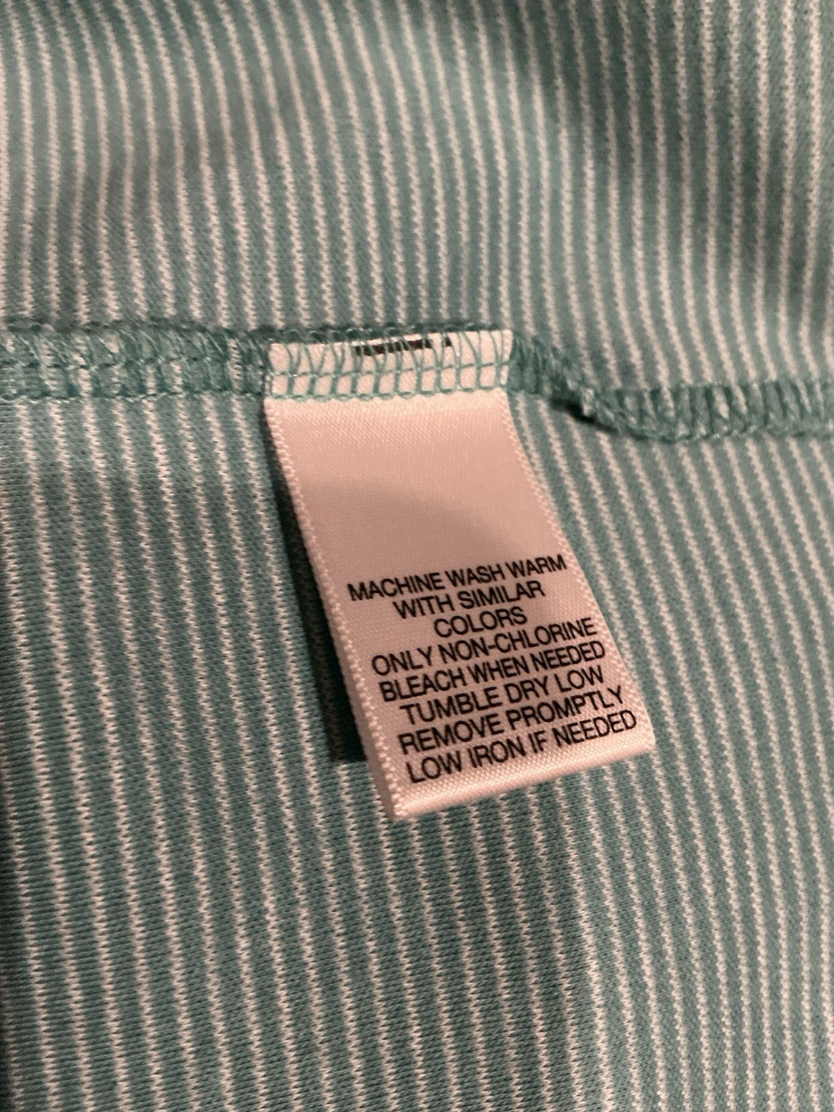 Daniel Cremieux Signature Collection Men’s XL Green/White Striped Pima Tee
