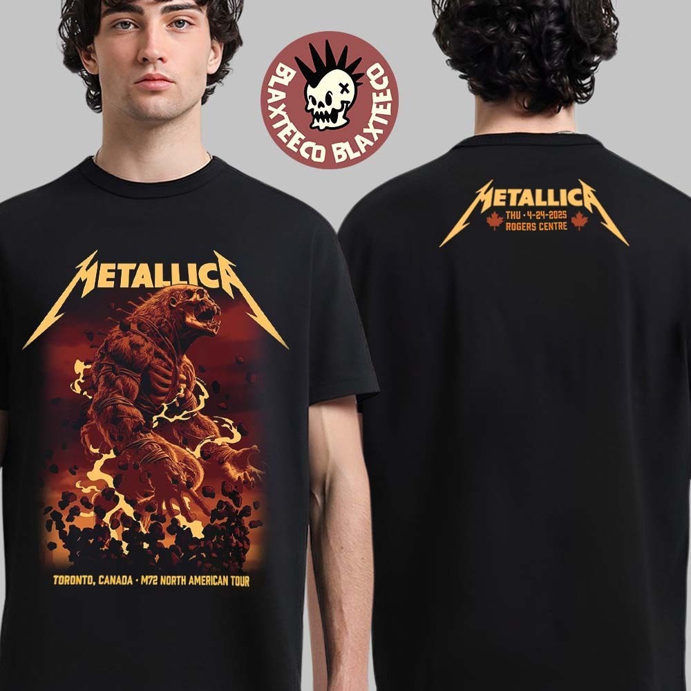 metal Band Toronto Canada Night 1 Venue T-Shirt At Rogers Centre On April 26