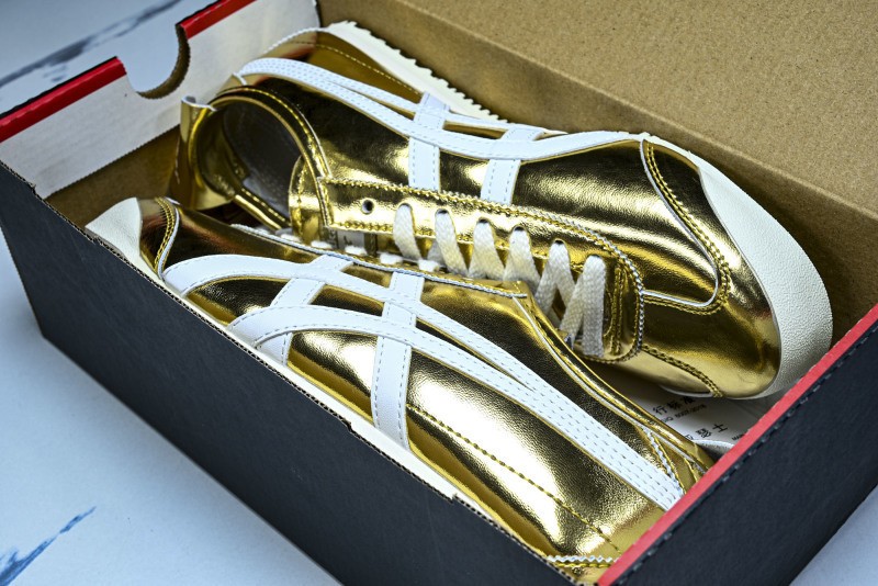 Onits*ka Tiger Mexico66 Gold White 1183B566-201 Unisex Size 4-11