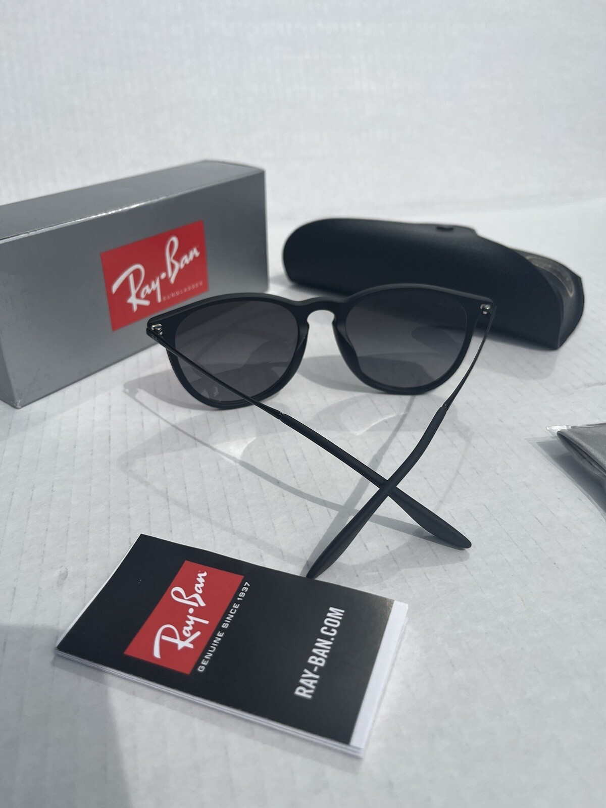 Ray-Ban Erika RB4171 Matte Black/ 54mm Grey Gradient Polarized Sunglasses