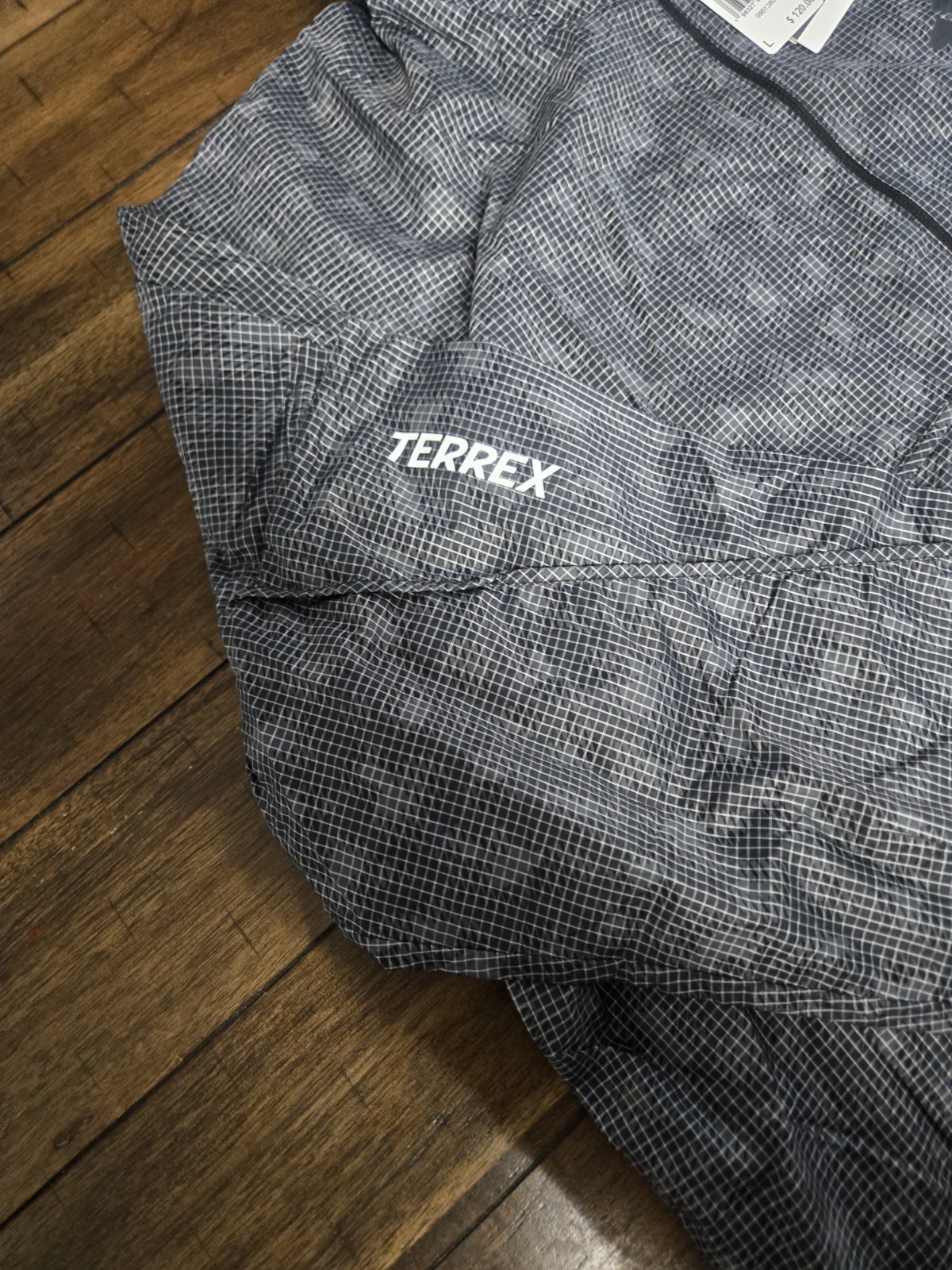 Adidas Terrex Xploric Clima365 Men’s Sz L Wind Anorak Jacket Grey Carbon KE7515