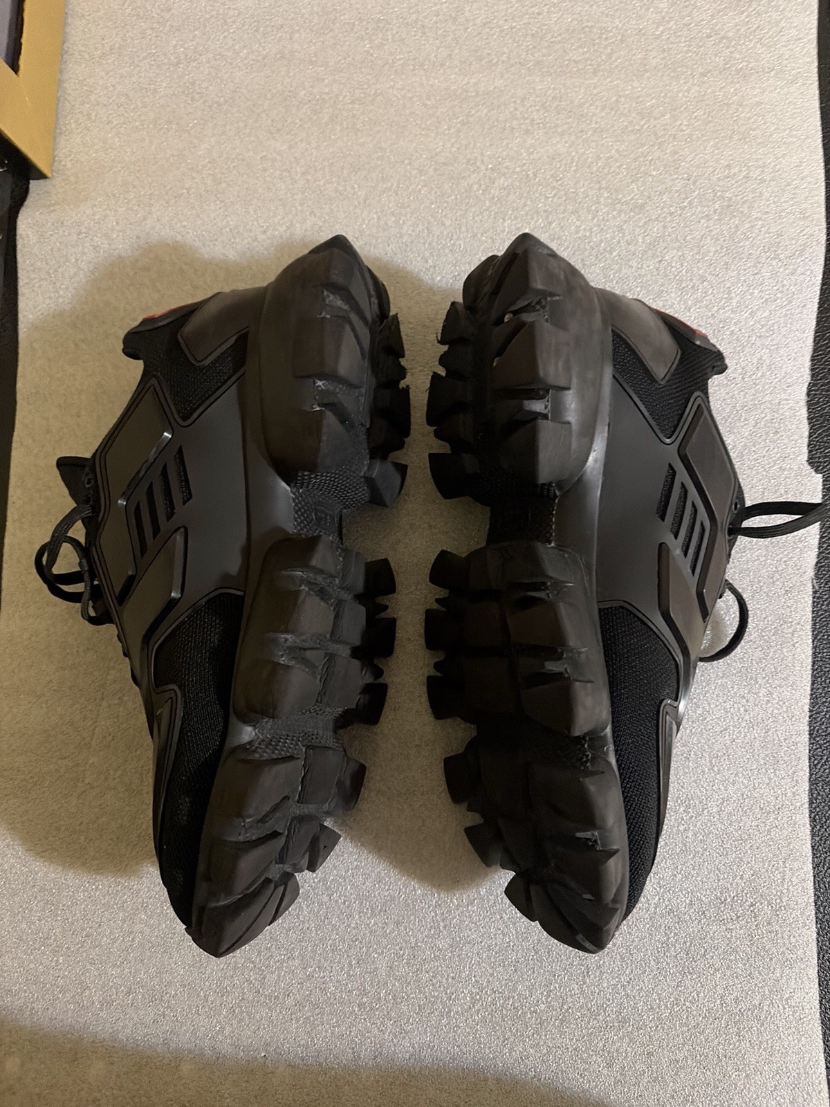 PRADA Cloudbust Thunder knit fabric sneakers in black Men’s Size 12