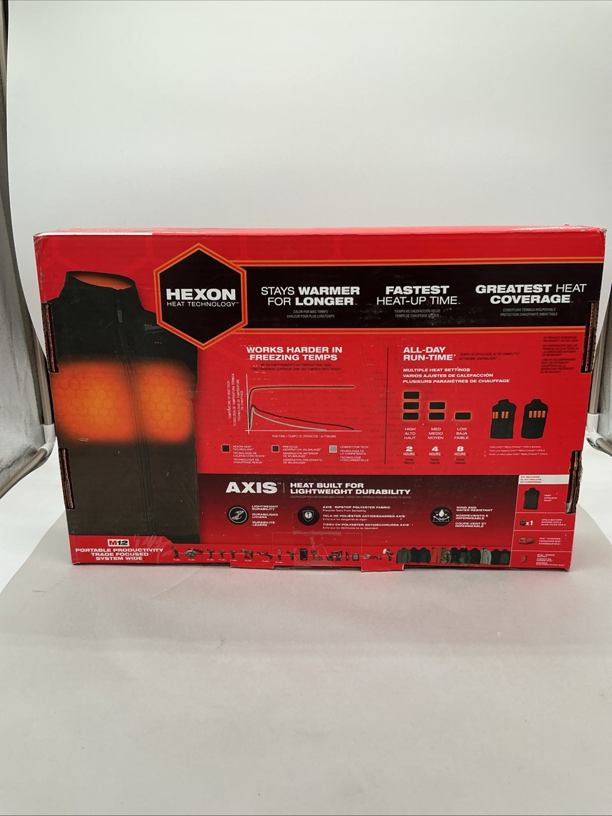 Milwaukee M300N-213x M12 Heated Brown Axis Vest Kit