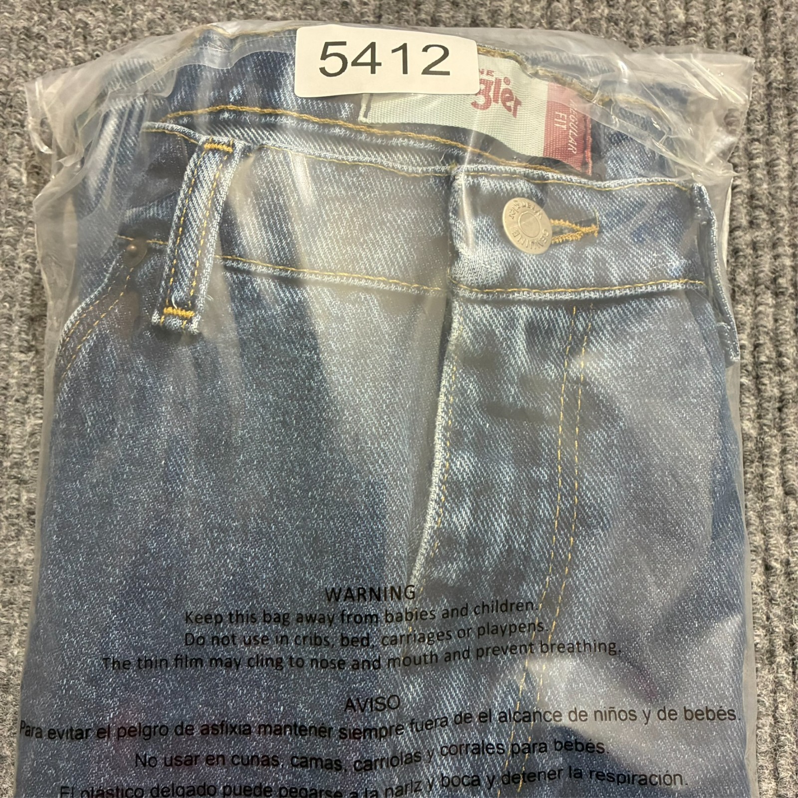 Genuine Wrangler Mens Jeans Size 36×32 Blue Denim Regular Fit Cotton Vintage