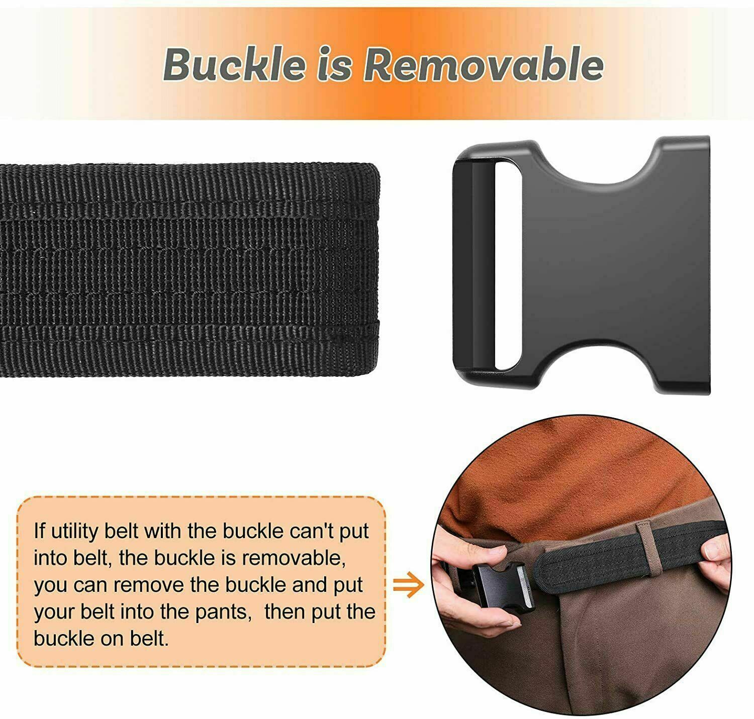 Tactical Military EDC Heavy Duty Belt Adjustable Quick Release Belt Police Belt