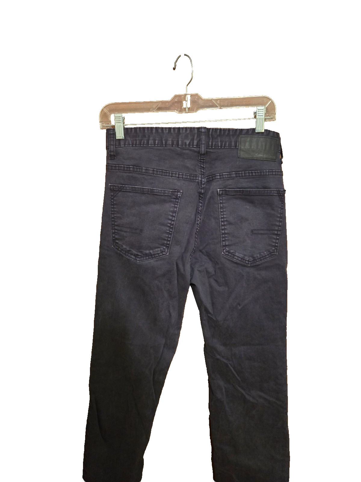CALVIN KLEIN MENS PANTS STRAIGHT FIT 97% COTTON AND 3% ELASTANE 32WX34L NAVY