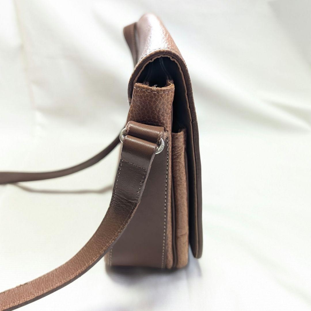 Courreges Brown Messenger Bag 9.8 inches