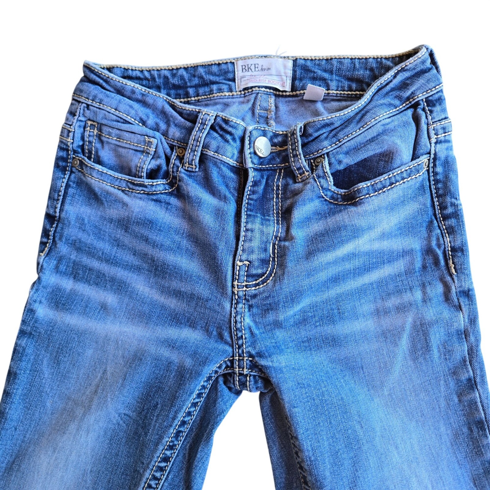 BKE Stella Mid-Rise Bootcut Denim Jeans 25R