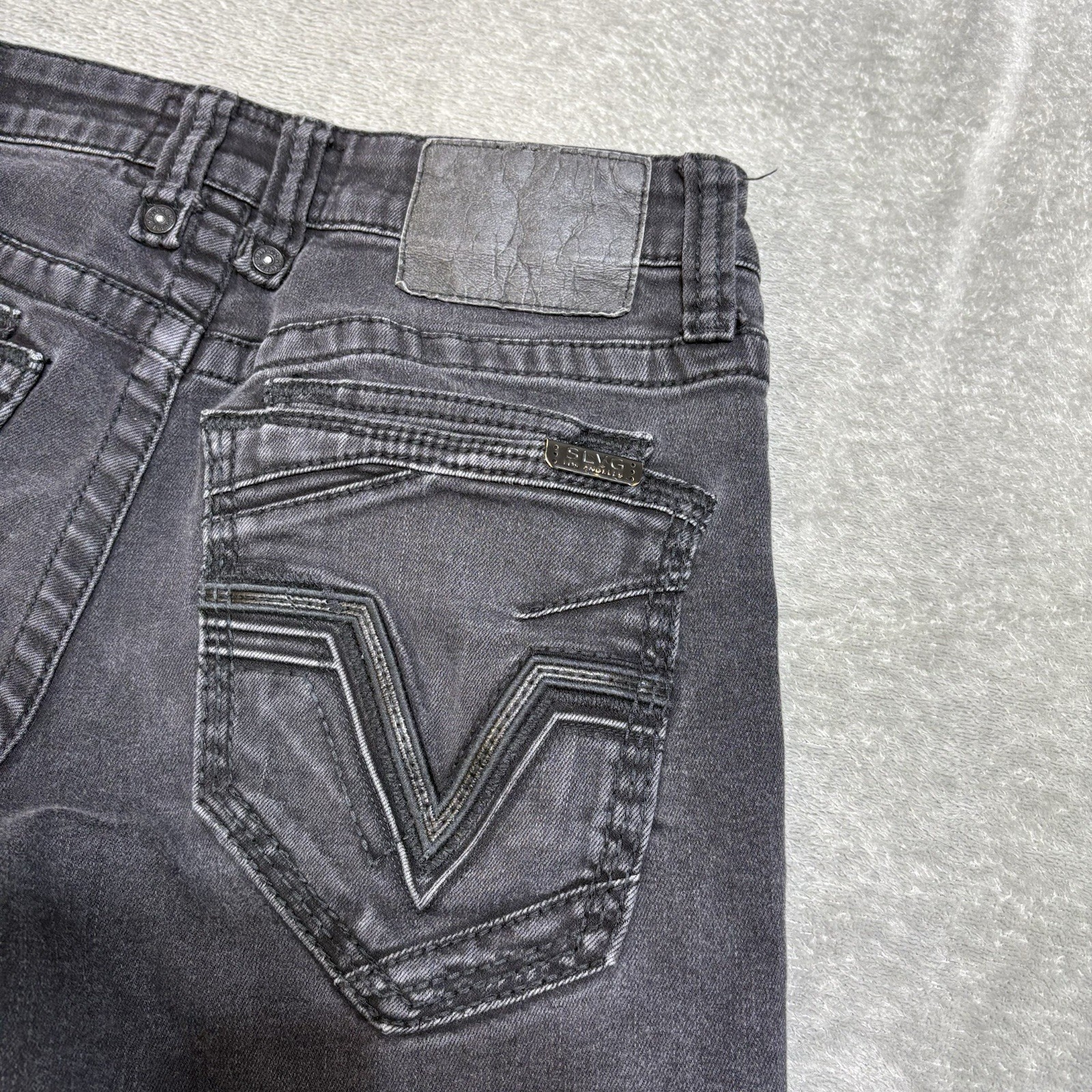 Buckle Salvage Supply Co Mayhem Straight Jeans Fits 30×28 Regular Fit Black