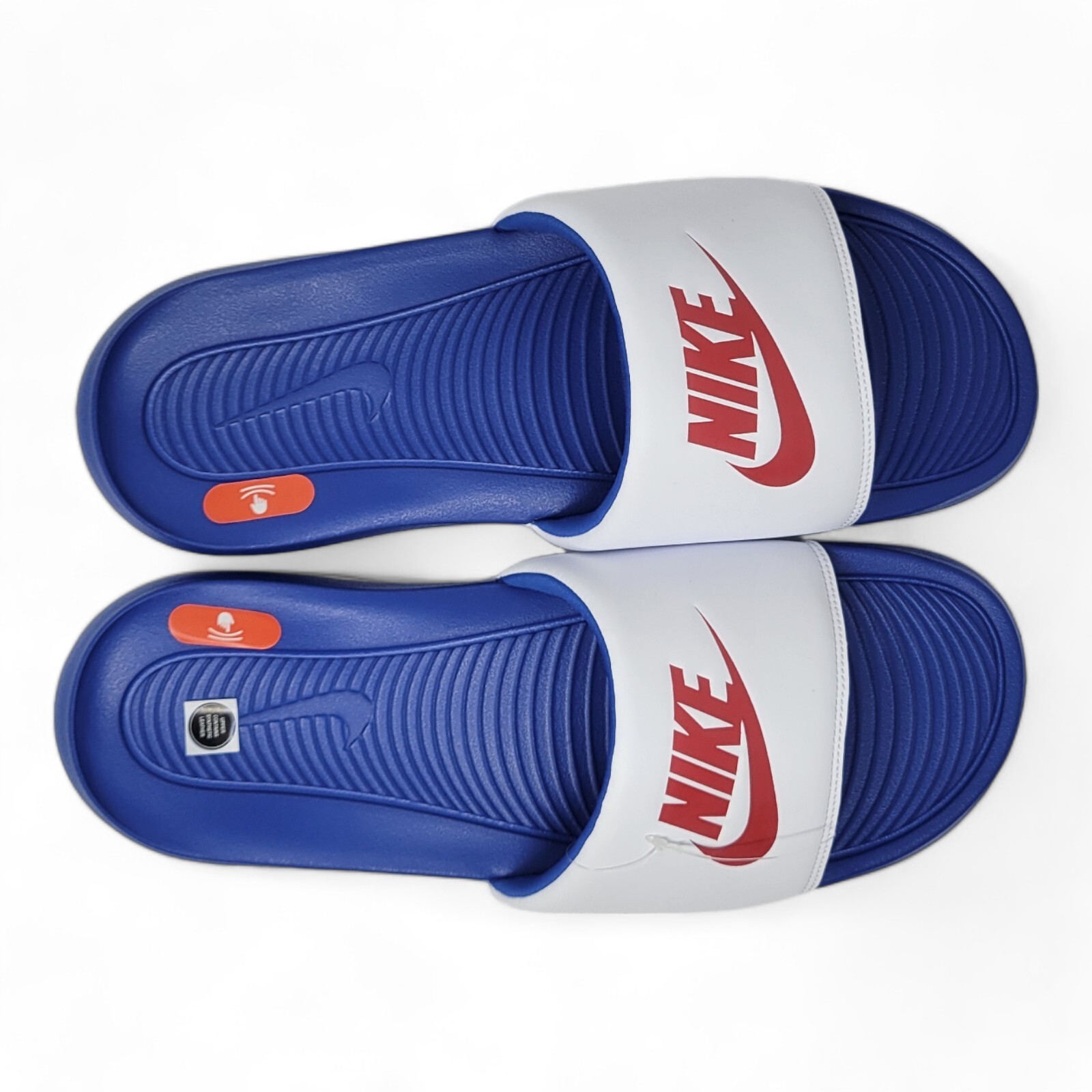 Nike Victori One Athletic Slides Men’s Sizes 14/15 Red/White/Blue Sport Sandals