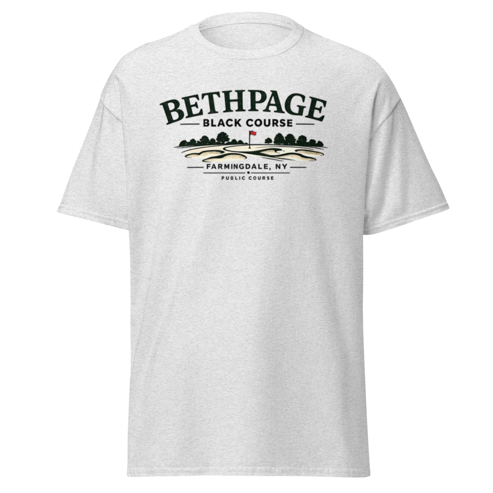 Bethpage Black Course Shirt Golf Tee Farmingdale NY Public Course Logo