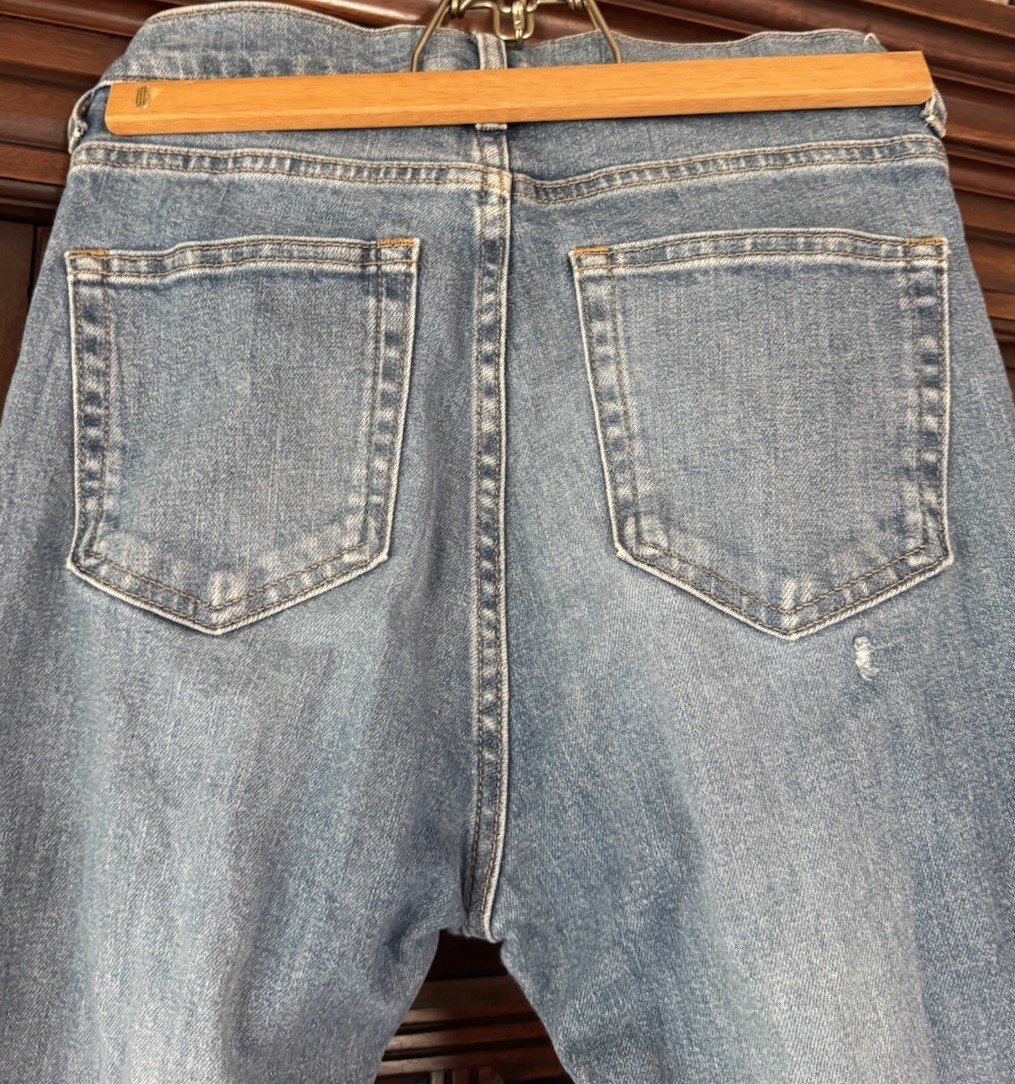 Everlane High Waisted (14 Inch) Jeans Length Inseam 26R Tapered Skinny Hi Waist