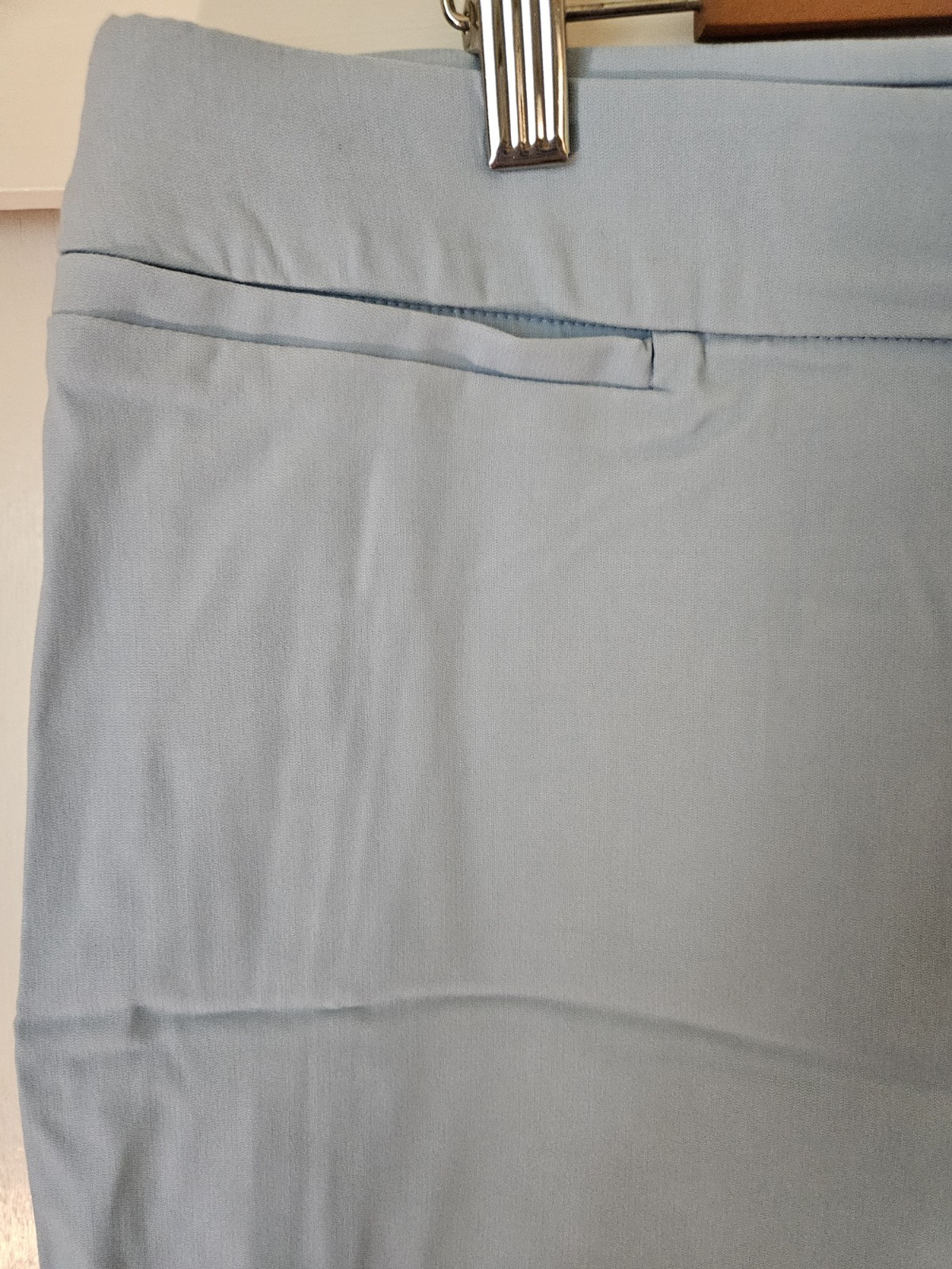Counterparts Women’s Straight Leg Pull On Trousers Size XL Powder Blue Hi Rise
