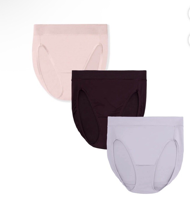 VANITY FAIR Women Size 3XL 3-Pair 360 Comfort Undershapers Hi Cut Panties