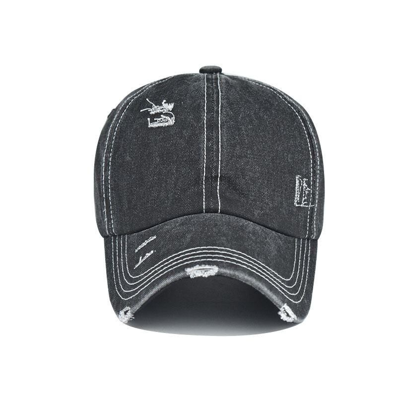 Men Dyed Washed Retro Cotton Hat New Plain Polo Style Baseball Ball Cap Women