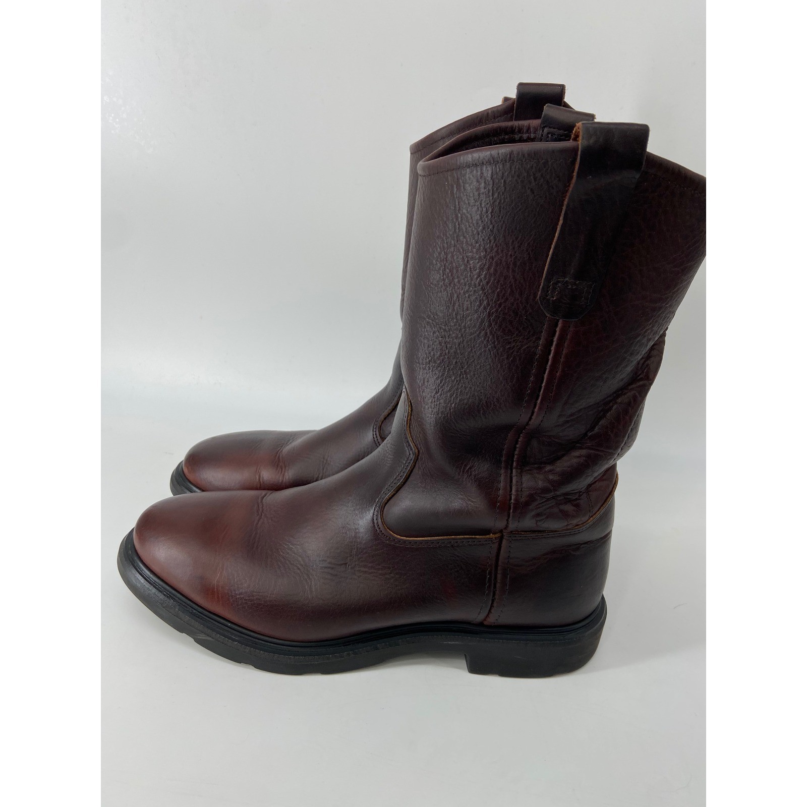 Red Wing Pecos Boots Mens 10.5 Brown 1178 Western Work Heritage Pull On Leather