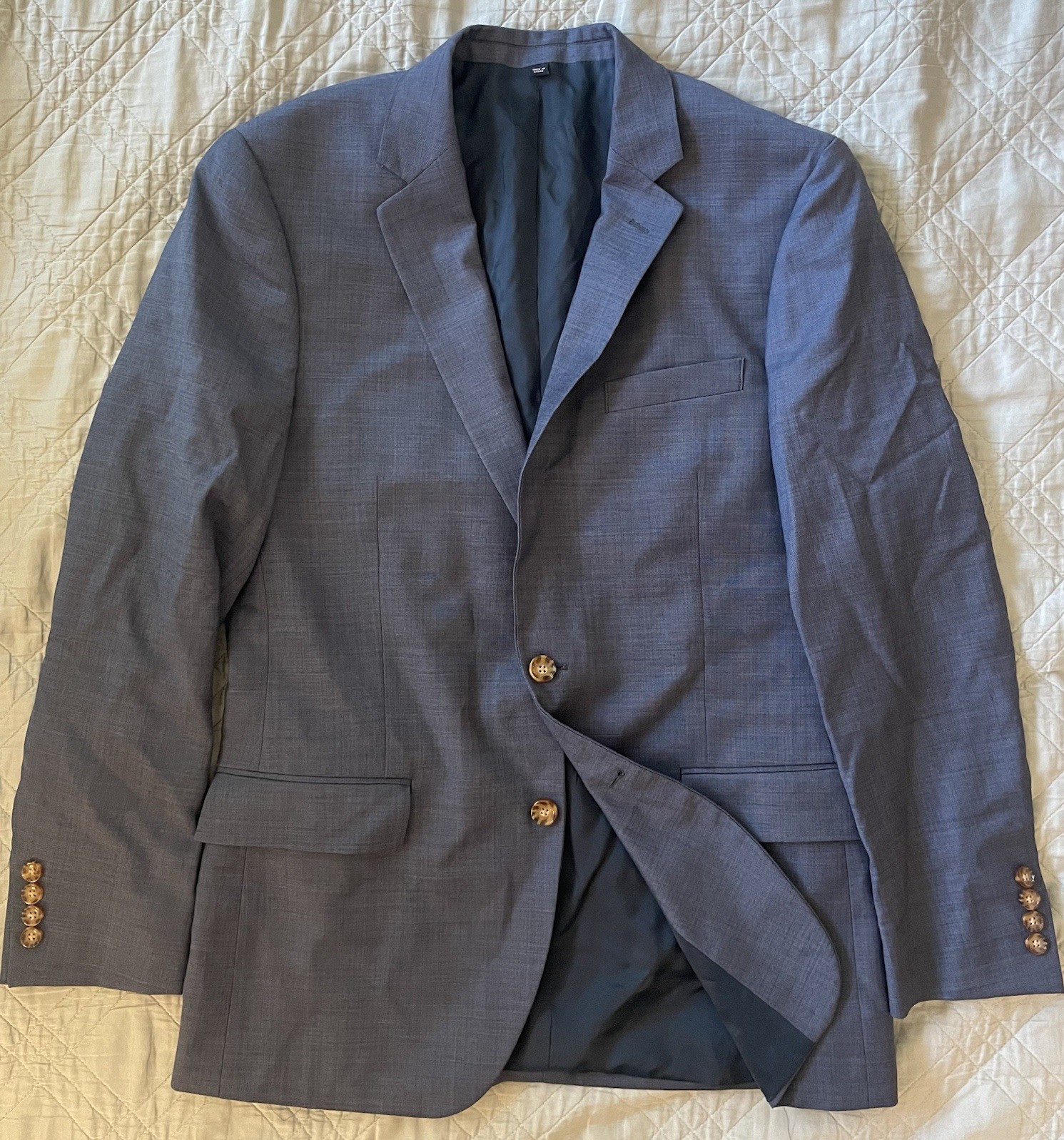 J. CREW Slim-fit Thompson worsted wool suit jacket in Blue Size 40 R $398 G1730