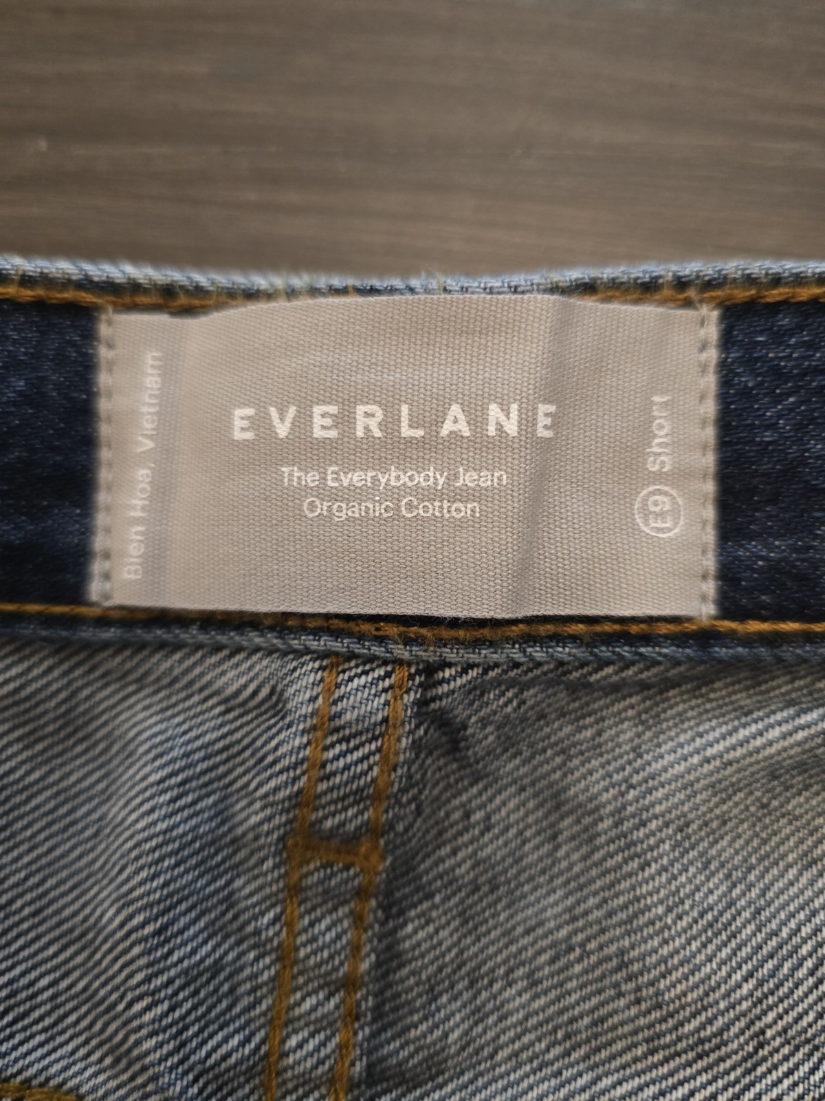 NWT Everlane The Everybody Jean Sz E9x30 Organic Cotton Short Blue Denim Unisex