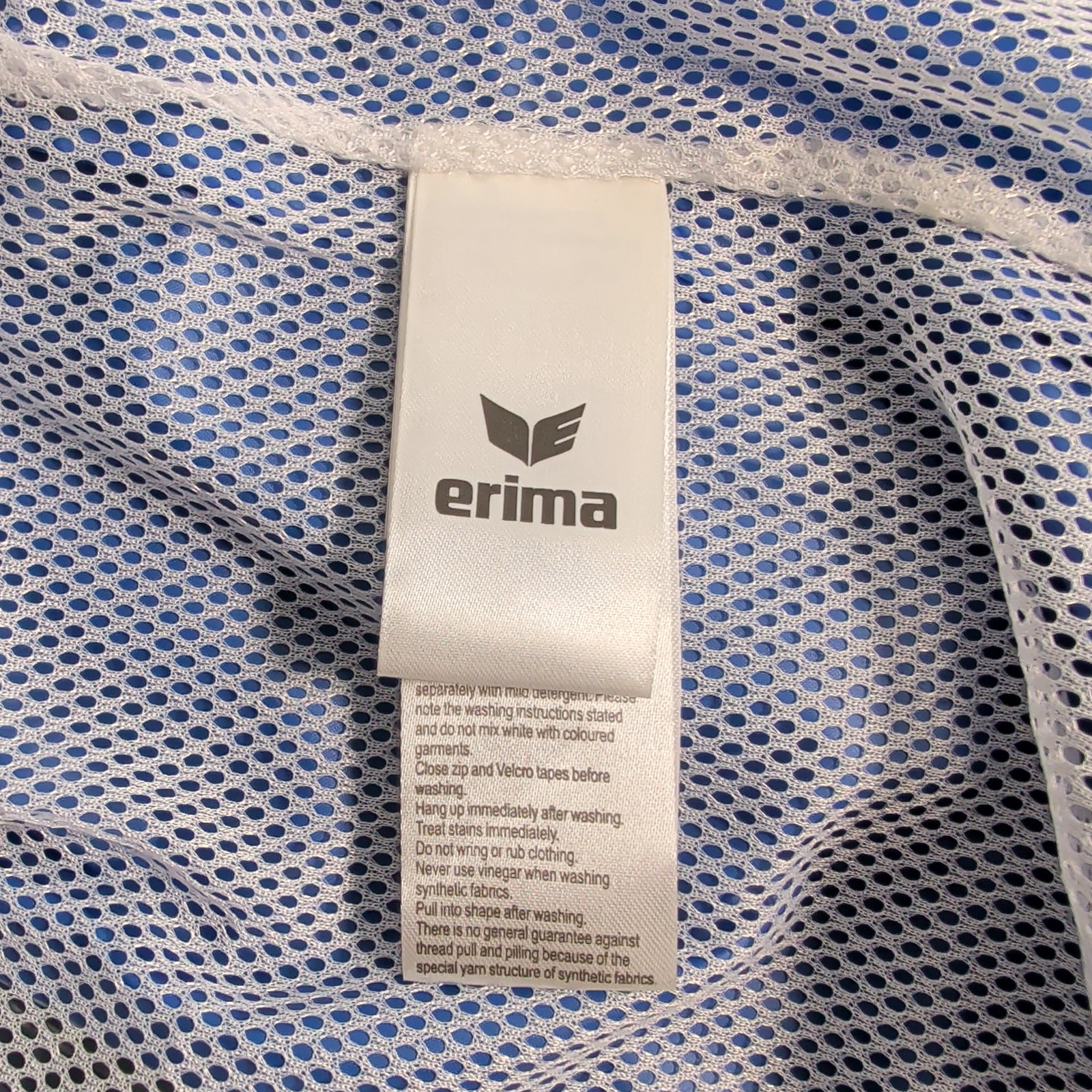 Erima Liechtenstein Olympic Lightweight Raincoat Jacket Blue Red Men Large 42 in