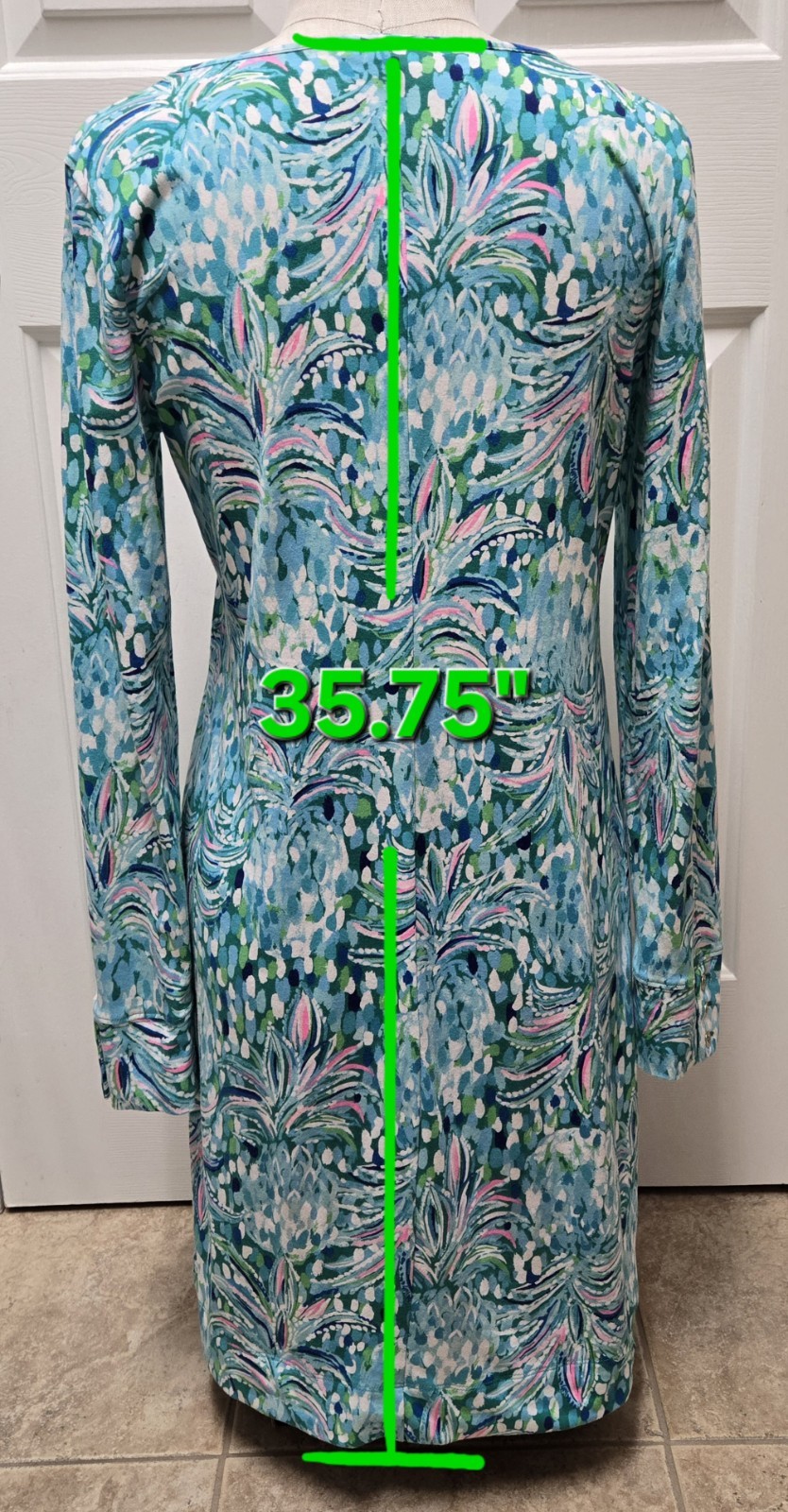 Lilly Pulitzer Davie Dress, Emerald Isle, Pineapple of My Eye, Size Medium