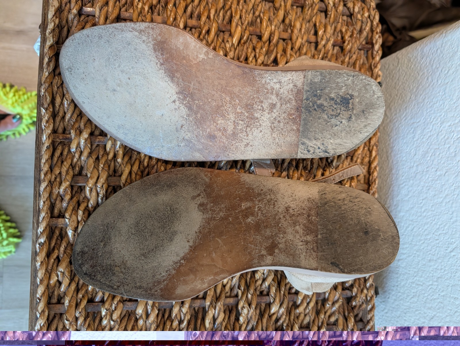 Ann Demeulemeester 36 1/2 Beige Leather Sandals Made In Italy