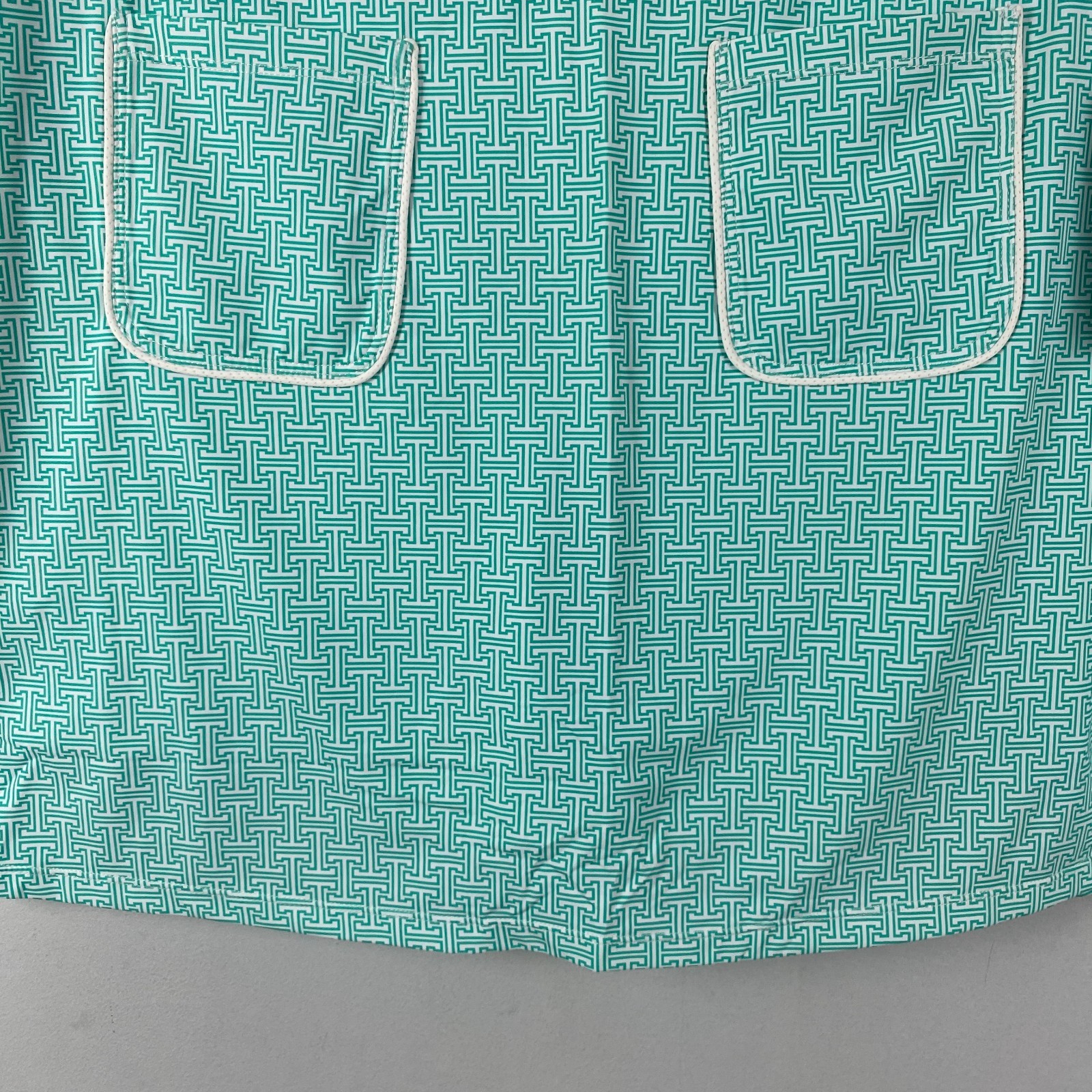 Renwick Patch Pocket Skort Size Large Pull On Aqua-Teal Golf Stretch