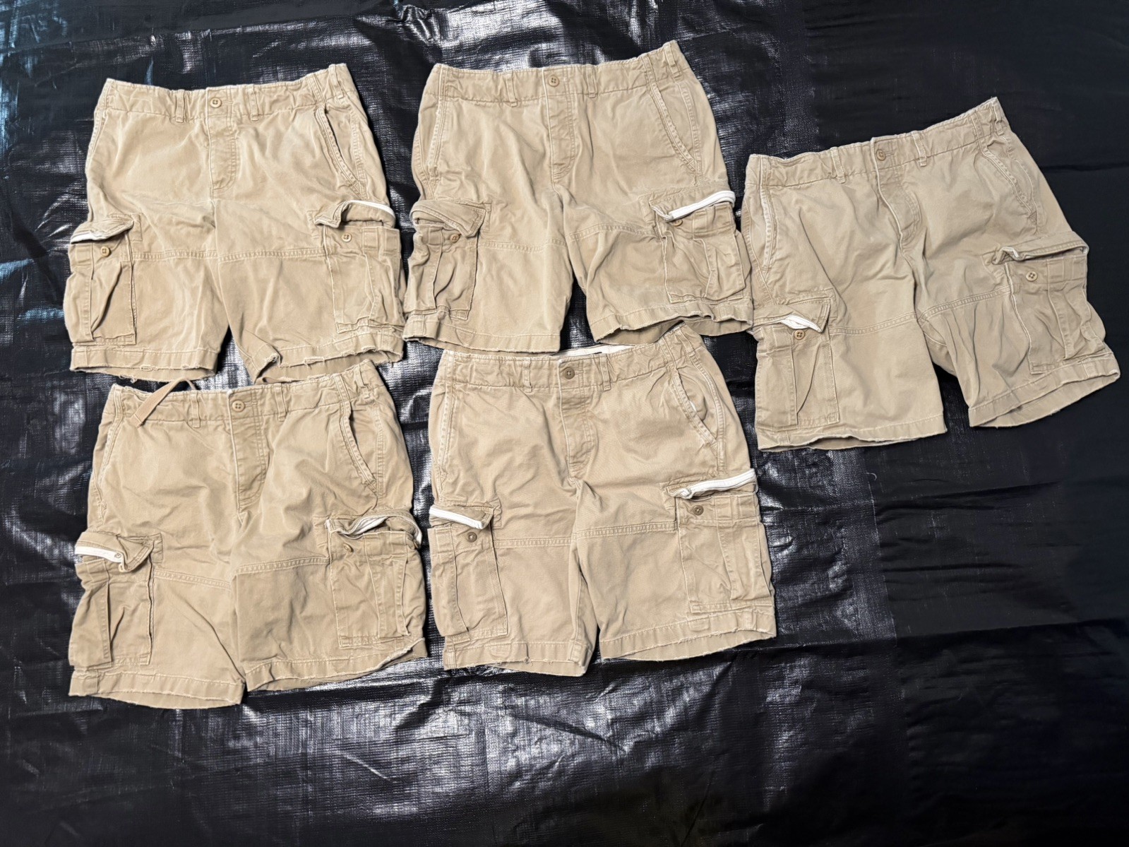 Abercrombie & Fitch 30 inch Cargo Short Bundle Lot of 5