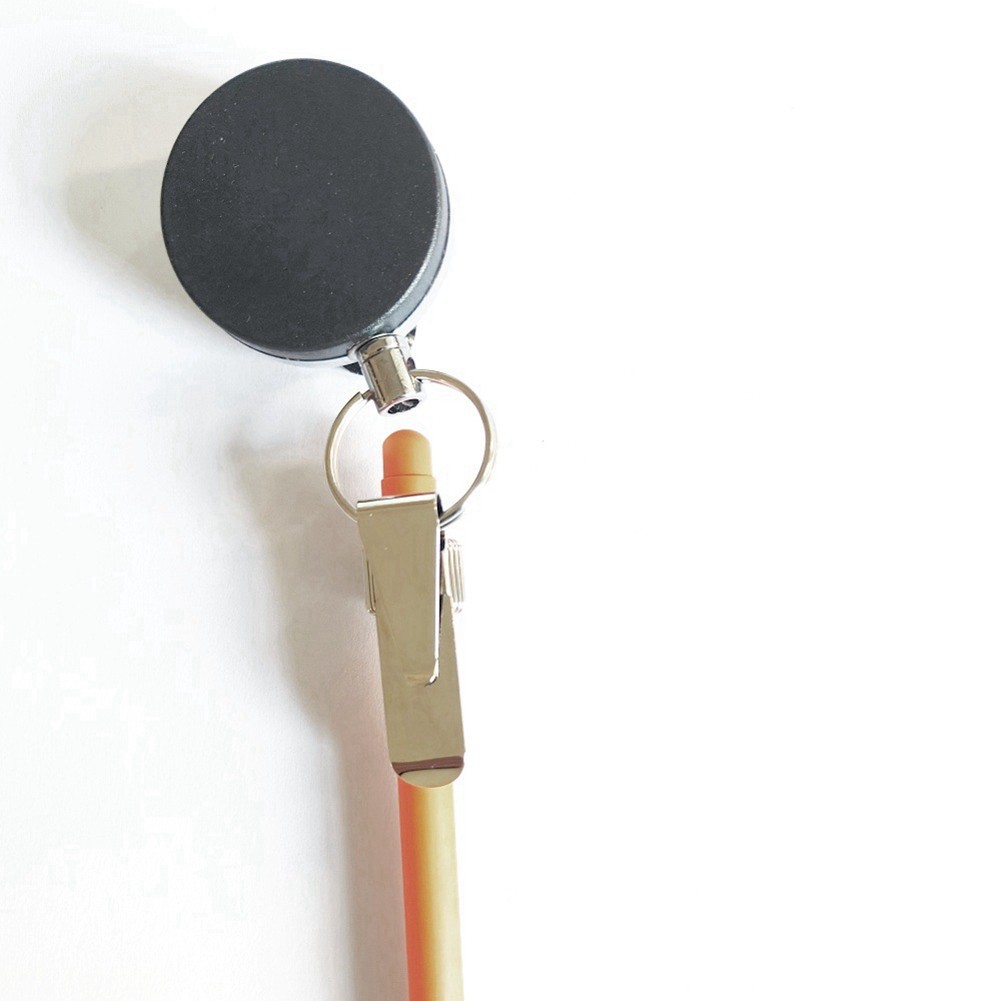 4pcs Retractable Pull Pen Pencil Holder with Belt Clip Key Universal2169