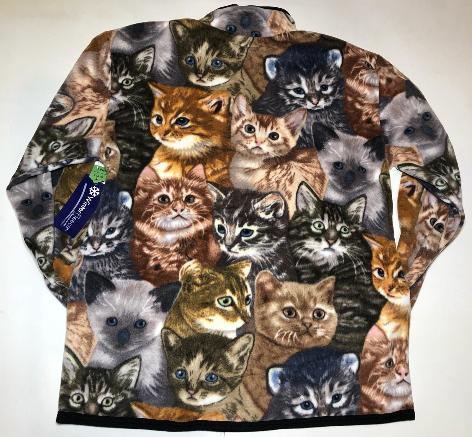 ZooFleece Cat Munchkin Siamese British Shorthair Cute Cats Kittens Jacket XS-3X