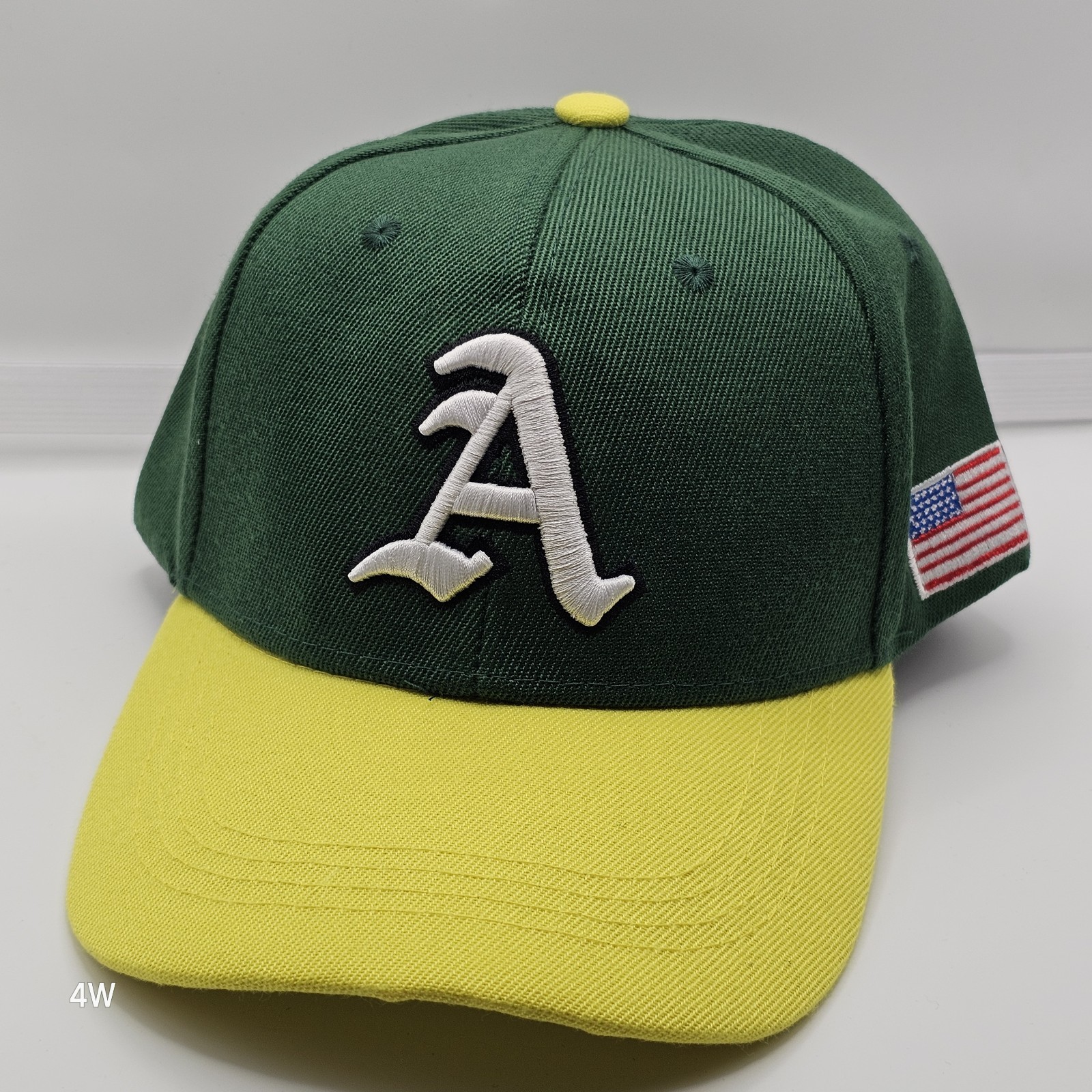 Oakland A’s Athletics Adjustable Hat With Embroidered Emblem And American Flag